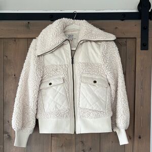 Frye and Co. Cream Sherpa Jacket